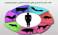 هفته پیشگیری از بیماریهای زئونوز ( بیماریهای قابل انتقال بین انسان و حیوان ) 