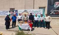 برپایی چایخانه امام رضایی در بیمارستان امام جعفر صادق ( ع ) به مناسبت میلاد امام رضا ( ع )